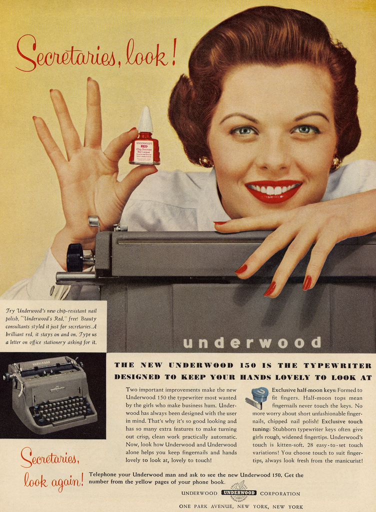 Vintage Ad Underwood's Red Harmonizing gendered labor and gendered 
